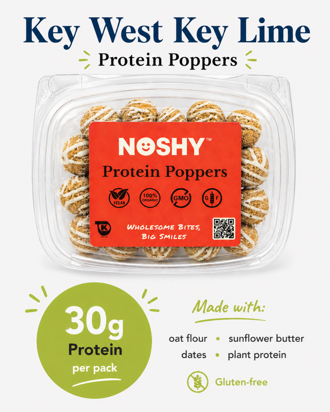 Key West Key Lime Protein Poppers